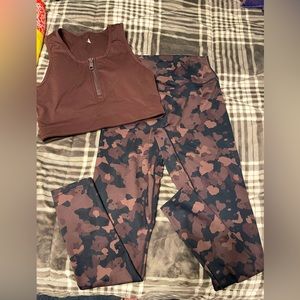 Brown camo Balance Athletica set size M